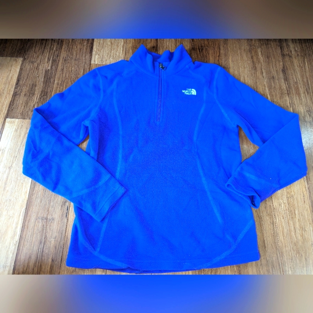 The North Face purple 1/4 zip up sweater
